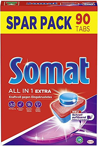 Spülmaschinen-Tabs Somat 10 Henkel (PACK=90 STÜCK)