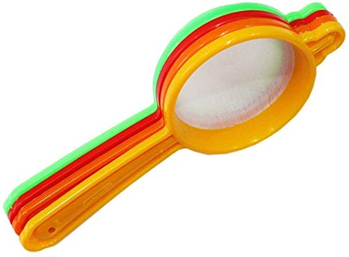 Garden Of Arts Plastic Tea and Coffee Strainers (Plastic Set of 4 Tea Strainer)