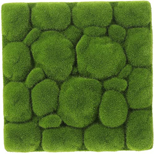 EXCEART Simulierte Moos Hintergrundwand 30X30X1.4 Zoll Moosplatte Wanddeko DIY Pflanzenbild Für Wohnzimmer Büro Und Miniatur Garten Landschaft Modellbau Zubehör