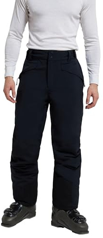 Mountain Warehouse Orbit Stretch Mens Ski Pants - Waterproof Winter Salopettes, Recco Reflectors - Perfect for Winter Holidays, Skiing & Snowboarding Carbon XS