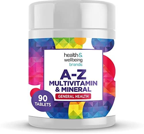 A-Z Multivitamin and Minerals Tablets, Vitamins for Men's and Women's, 23 High Strength Vitamins and Minerals Including Iron, Zinc Vitamin C and More (90)