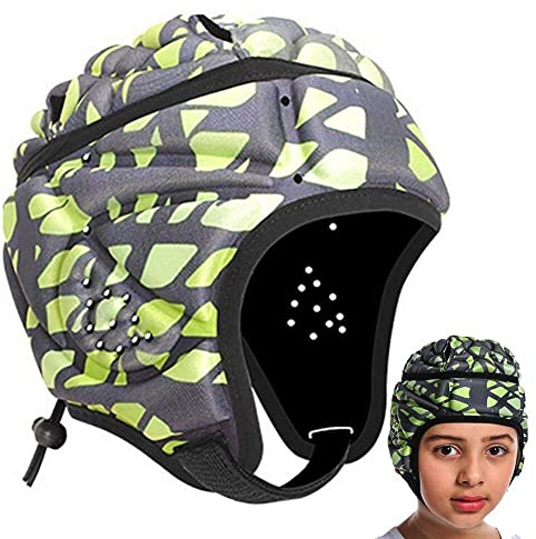 Lipfer Casco per Bambini Morbido Casco Calcio Imbottito Calcio Anti-collisione Portiera di Calcio Protettore per Bambini