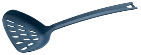 Tasty Abseihlöffel Monoblock – »Kunststoff 3H«, ↕ 34x12,5cm ↕, Ideal für Gemüse, Teigwaren & Mehr, mit Aufhängefunktion, Spülmaschinengeeignet, in Eleganter Blauer Farbe, Blau