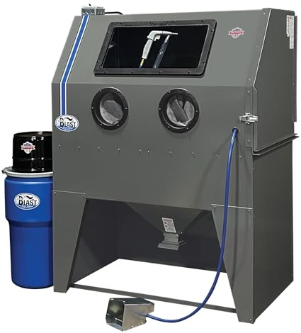 Skat Blast TP Tools USA 2846FP Abrasive Sandblast Sandblasting Cabinet with HEPA Vacuum, 46 W x 28 D x 28 H Work Area, Made in USA