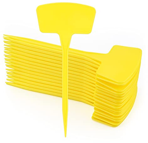 Hapyearn 30 targhette per piante da 26,5 cm, per esterni, in plastica, resistenti alle intemperie, per piante, da giardino, colore giallo