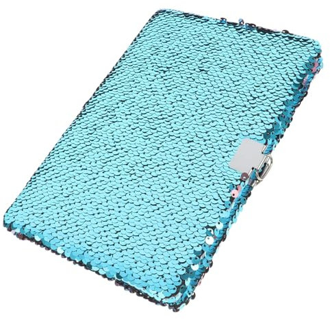 WEKADRIN Secure Journal Notebook for Boys and Girls Lockable Diary Sequins Girls Journal Multipurpose Notebook for School Gifting