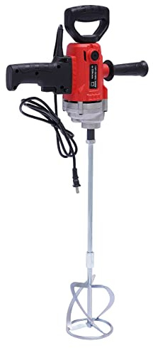 Drill Mixer Set 1050W Electric Corded Mixing Drill Machine Speed Adjustable Concrete Mixer for Cement Plaster Mud Mortar Paint Flour, 1200rpm