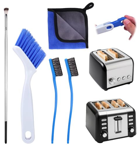 XANGNIER Toaster Cleaning Brush Set,5 Pcs Cleaner Supplies Tools kit for Toasters 2 Slice/ 4 Slice Accessories(Excluding Toaster)