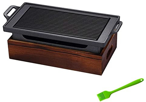BBQ Grill utomhus bordsskiva grill för trädgård picknick fest smokless bärbar koreansk japansk kol ugn alkohol spis hushåll non-stick matlagningsverktyg