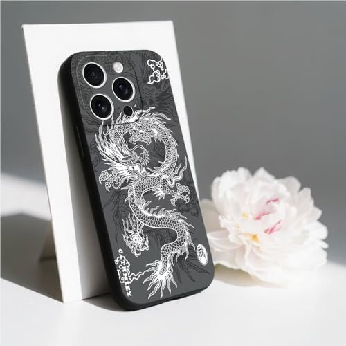 PAIXIKYZ Compatible con Motorola Moto E13 Funda Suave TPU Antichoque Dibujo Dragón
