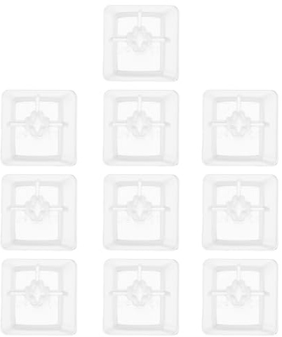 Alipis Lot de 10 Capuchons Transparents pour Clavier Mécanique Couverture de Touche en Plastique Résistant Protection Antichoc pour Clavier D’Ordinateur Adapté Maison et Bureau