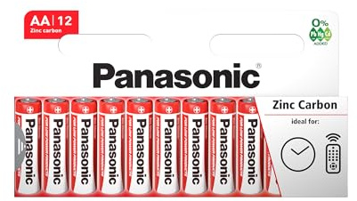 12 pile AA Zinc Carbon Panasonic 1,5 V 0Pb/HG/CD