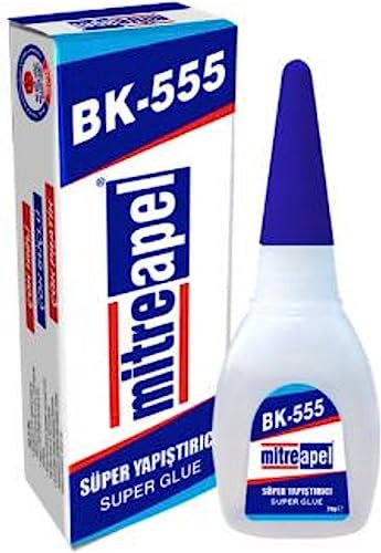 Mitreapel Extra Strong And Lightning Fast, Super Glue with Industrial Grade Instant Glue 20gr - BK 555 -Super Glue