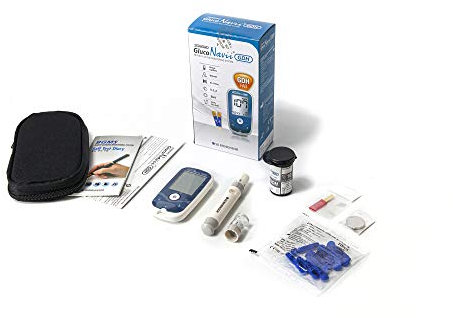 GlucoNavii Blood Glucose Monitor | Diabetes Monitoring Meter Tester | Blood Sugar Testing Kit with Strips, Lancets | mg/dl