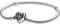 PANDORA Moments Women's Sterling Silver Family Tree Clasp Chain Bracelet for Charms, Size 17, No Box