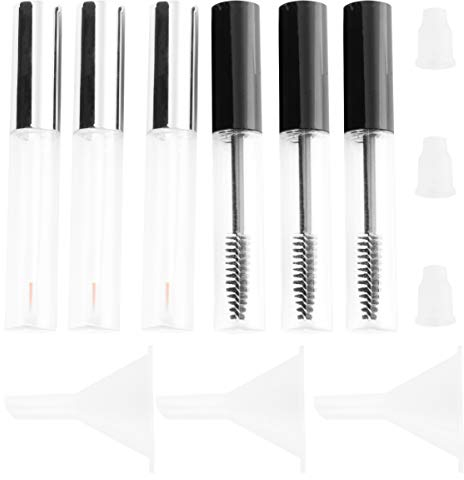 FRCOLOR 3 Sätze Wimpernpinsel Tube Leere Mascara Tube DIY Mascara Behälter Wimperncreme Flasche mit Wimpernstab für Frauen