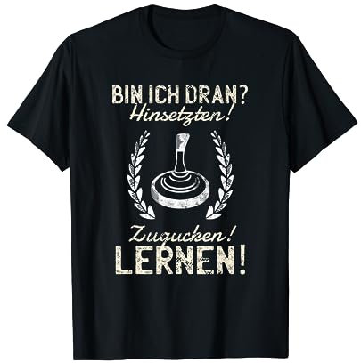 Stockschießen Eisstockschießen Stocksport Geschenk Eisstock T-Shirt