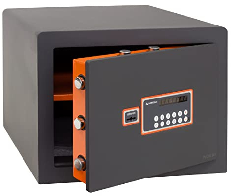 ARREGUI Plus C 180050 Cassaforte con chiave e codice, facile da usare | Cassetta di sicurezza con apertura certificata chiave e tastiera | Cassaforte elettronica doppia sicurezza |32 x 42 x 36 cm|38L