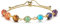 CrystalTears Chakra Armband 14K Gold Wire verstellbar Armband mit 7 Chakra Heilenstein Yoga Meditation Energietherapie Armschmuck