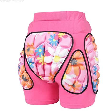 Hahepo Short rembourré pour Enfant, Pantalon de rembourré 3D EVA pour Enfant, Pantalon de pour Le Ski, Le Snowboard, Le Roller, Le vélo