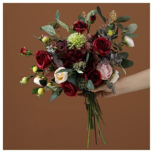 GmlDsg kunstblumen künstliche Blumen Künstliche Blumen-Blumensträuße, gefälschte Blumen for Brautstrauß Blumen-Anordnung Hochzeit Home-Tisch-Mittelstücke-Dekoration schmücken (Color : C)