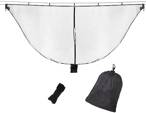 Moustiquaire D'hamac Hamac Ultra-léger De Voyage Camping pour Une Protection à 360°, Respirant Léger Hamac Suspendus avec Sac De Rangement pour Corde à Vent pour Le Jardin, Le Camping en Plein Air