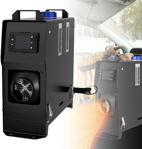 Froadp 12V 8KW Diesel Standheizung Lufterhitzer mit Fernbedienung LCD Monitor für KFZ Heizung 5L Diesel Luftheizung Kraftstoffheizung mit Überhitzungsschutz für Wohnmobil PKW LKW Auto Boot (Schwarz)