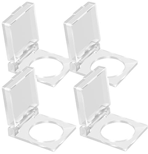 Gebildet 4pcs Copri Interruttore a Pulsante di Sicurezza Antipolvere da 19mm, Copertura Protettiva in Plastica per Interruttore a Pulsante da 19mm(Trasparente)