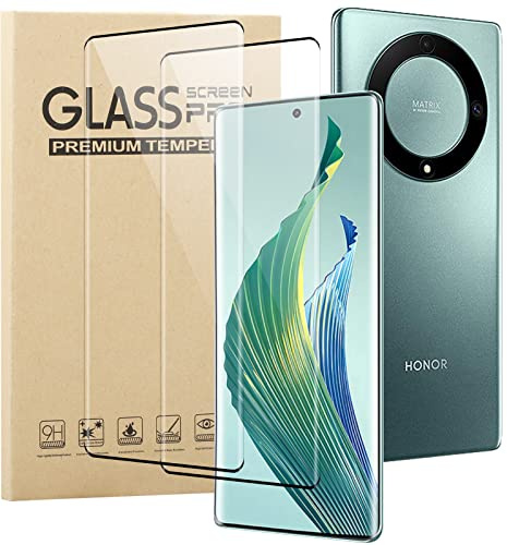 KUSINHOKA [2 Pack Protector de Pantalla para Honor Magic 5 Lite 5G Cristal Templado, 3D Curvo Bordes [Anti-arañazos], Alta Dureza Completo Cobertura, HD Protectora Película Pra Honor Magic 5 Lite