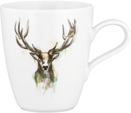 Life Becher mit Henkel 0,40 l rund Nature Hirsch bunt [SP] UVP:17,9
