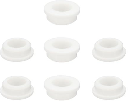 PATIKIL Guarnizione In Gomma Siliconica, 7 Pz Foro Di 1-1/4(32mm), Diametro Interno 7/8(22mm), Guarnizione A Forma Di Bombetta Per Cavi E Fori, Per Impianti, Bianca
