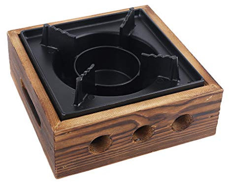 Portable Camping Barbecue BBQ Grill Cast Iron for Outdoor Barbecue Family Cooking Hiking