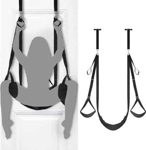 Columpio sexual de puerta con asiento, juguetes sexuales para adultos, arneses de amor bondage para parejas con correas ajustables, se sostiene. Hasta 136 kg