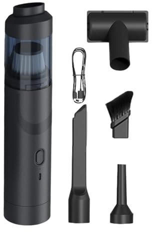 aspirapolvere – portatile Cordless Vac | 19000pa può essere ricaricato senza fili con cavi, sacchetti e strumenti, miglior accessorio per auto, mini vakor per la pulizia di tappetini cruscotto