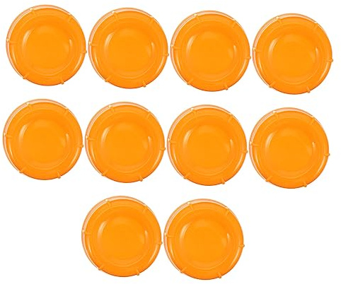 YARNOW 10stücke Teiliges Weithals Babyflaschen-verschluss Aus Lebensmittelechtem Auslaufsicherer Muttermilch-aufbewahrungsdeckel Praktisch Leicht Langlebig Wiederverwendbar Für Reise