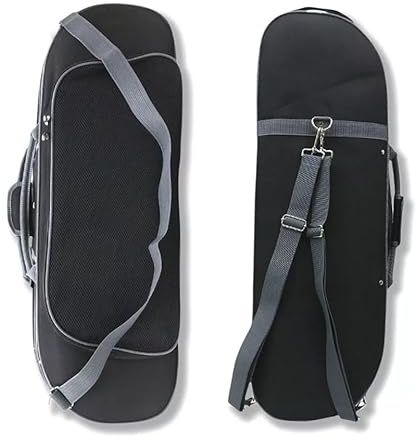 MJMLUCK Custodia per Violino 4/4 Full Size in Nylon Oxford con Cinghie Resistenti, Maniglia Leggera (Nero) (Nero)