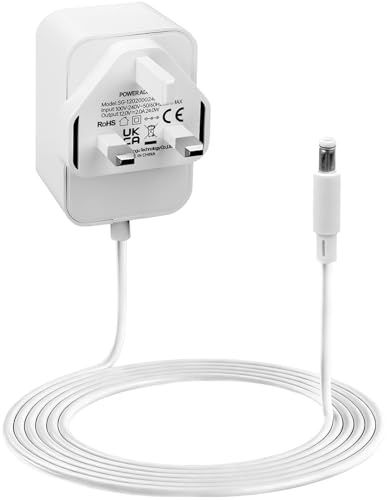 12V Adapter for BT-Openreach ONT Openreach EchoLife-HG612-Fibre-Optic-Modem | 2A Power Supply with 5.5 x 2.5mm, Replacement ONT Power Cable for LED Strip Desk Lamp Router Camera (1.5m Cable, White)