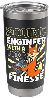 Fox at The Mixing Desk - Sound Engineer Stainless Steel Insulated Tumbler