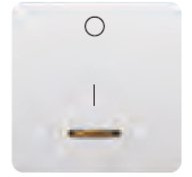 Bjc sol - Tecla interruptor bipolar luminoso ancha sol-teide blanco