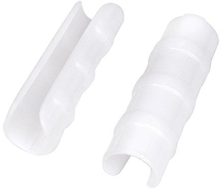 20pcs White 32mm Rod Clip Plant Greenhouse Hoops Plastic Film Garden Support Frame Grow Row Plant Cover Netting Fixed Pipe Clamps