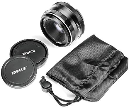 Meike 25mm f/1.8 Large Aperture Wide Angle Lens Manual Focus Lens for Sony Mirrorless Emount Cameras