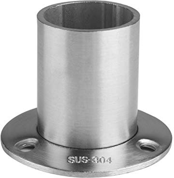 Andux Edelstahl Flansch Socket Flansche Rohr Rod Halterung | für Badezimmer Schrank LYGDZ-01 (25mm; 4 Stück)