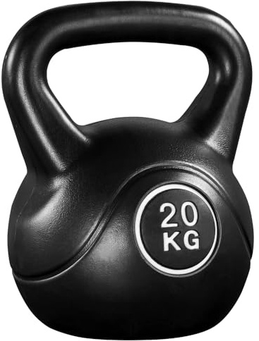 Yaheetech Pesa Rusa Kettlebell de Hormigón 20 kg Culturismo en Casa