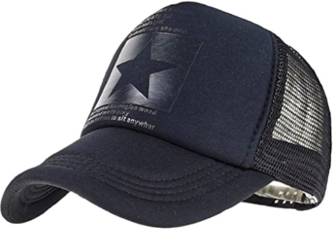 Joligiao Cappellino con Visiera Estivo Ricamato Uomo Trucker cap Berretto da Baseball in Rete con Chiusura a Scatto Regolabile