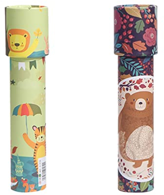 Toyvian 2stücke Spielzeug-Kaleidoskop Für Junge Mädchen Kaleidoskop-Spielzeug Klassisches Junge Mädchen-Kaleidoskop Leicht Und Tragbar Lernspielzeug Mit Rotierendem Design Für Kleinkinder