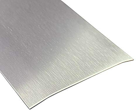 Gastro-Blechdesign Übergangsprofil, Edelstahl k240 geschliffen, 1,5 mm stark, Übergangsprofile, 900 x 50 mm Übergangsleiste,Übergangsschiene, Höhenausgleichprofil, Türleiste