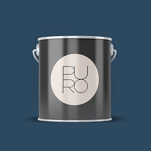 Livingwalls PURO Premium Wandfarbe c3008 - Malerfarbe mit sehr hoher Deckkraft - matte hochwertige Innenfarbe in Blau - 2,5l