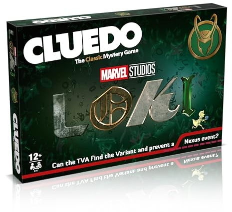 Winning Moves Loki Cluedo Brettspiel, Join The Time Variance Authority and Protect The Timeline, Great Gift for Marvel Comics and Superhero Fans Aged 12 Plus