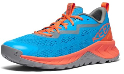 KEEN Versacore Speed Herren-Wanderschuhe, atmungsaktiv, belüftet, bequem, Blue Danube Scarlet Ibis, 39.5 EU