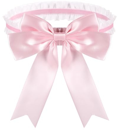 Amabro Hochzeit Hochzeitskleidern Strumpfband, Strumpfband zur Braut Spitze Bogen Hochzeitsstrumpfband Elastisch Spitzenstrumpfband für Braut zum Junggesellinnenabschied (Rosa)